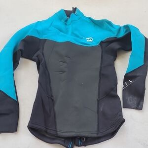 Billabong Kids Teal and Black Rashguard